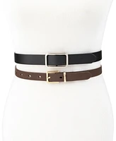 Calvin Klein 2-Pc. Skinny Belt Set