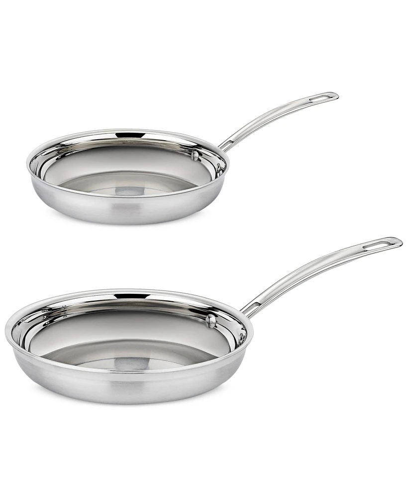 Cuisinart MultiClad Pro Stainless 2-Pc Skillet Set