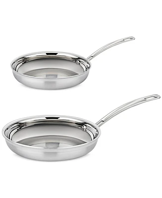 Cuisinart MultiClad Pro Stainless 2-Pc Skillet Set