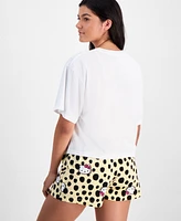 Love Tribe Juniors' Hello Kitty Leopard Bow Tee