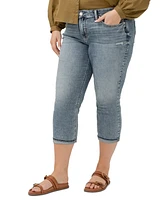 Silver Jeans Co. Plus Suki Mid-Rise Curvy Fit Capri