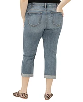 Silver Jeans Co. Plus Elyse Mid-Rise Comfort Fit Capri