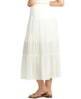 Bcx Juniors' Tiered Gauze Pull-On Maxi Skirt