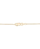 Macy's Men's Diamond Cross Medallion Pendant Necklace (1/5 ct. t.w) in 14k Gold Over Sterling Silver, 22"