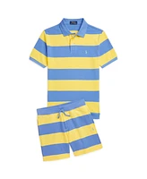 Polo Ralph Lauren Big Boys Striped Cotton Mesh Shirt