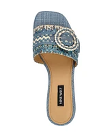 Nine West Women's Ending Woven Block Heel Sandals