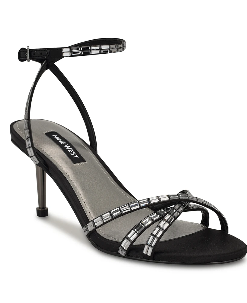 Nine West Women's Amseta Strappy Embellished Stiletto Sandals