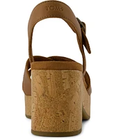 Toms Women's Isla Open Toe Wedge Sandals