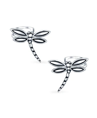 Bling Jewelry Butterfly Dragonfly Firefly Ear Cuff Cartilage Clip Wrap Non-Pierced Earrings Silver