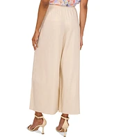 Vince Camuto Women's Shimmer Mid-Rise Wide-Leg Pants