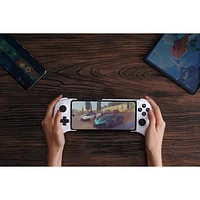 8Bitdo Ultimate Bluetooth Mobile Gaming Controller for Android with Hall Effect Joysticks and Hall Triggers - White
