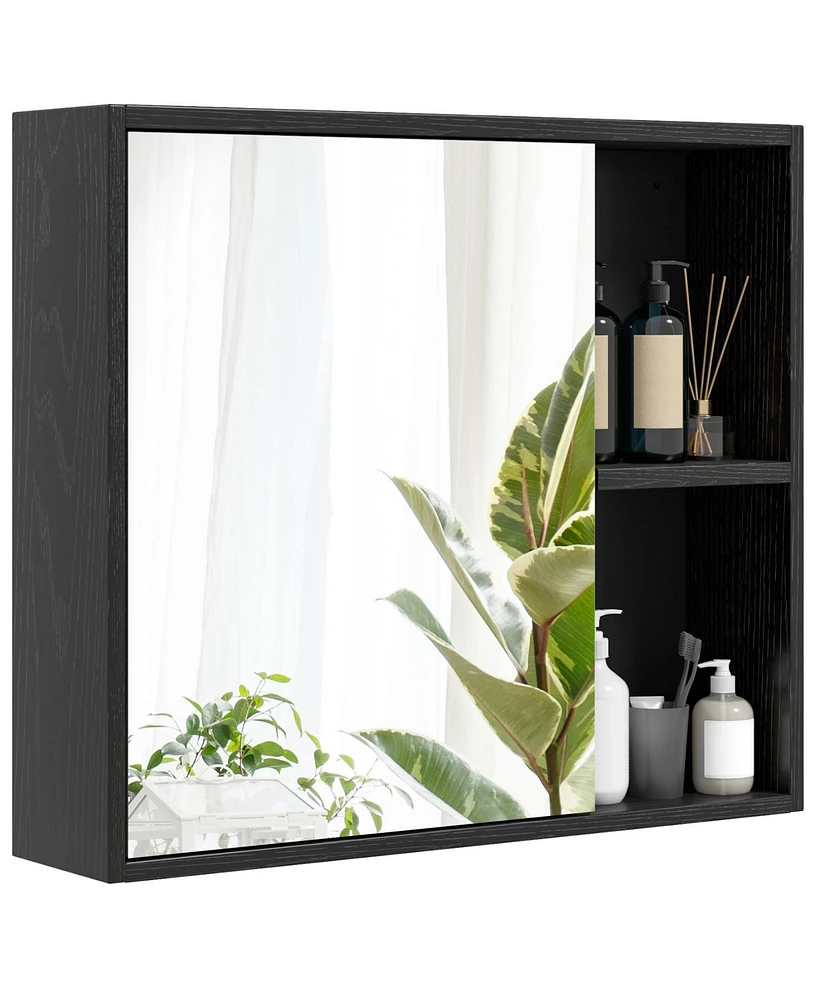 Bathroom Medicine Cabinet with Single Mirror Door