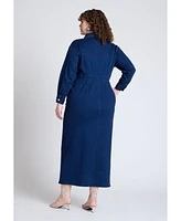 Eloquii Plus Denim Fitted Dress