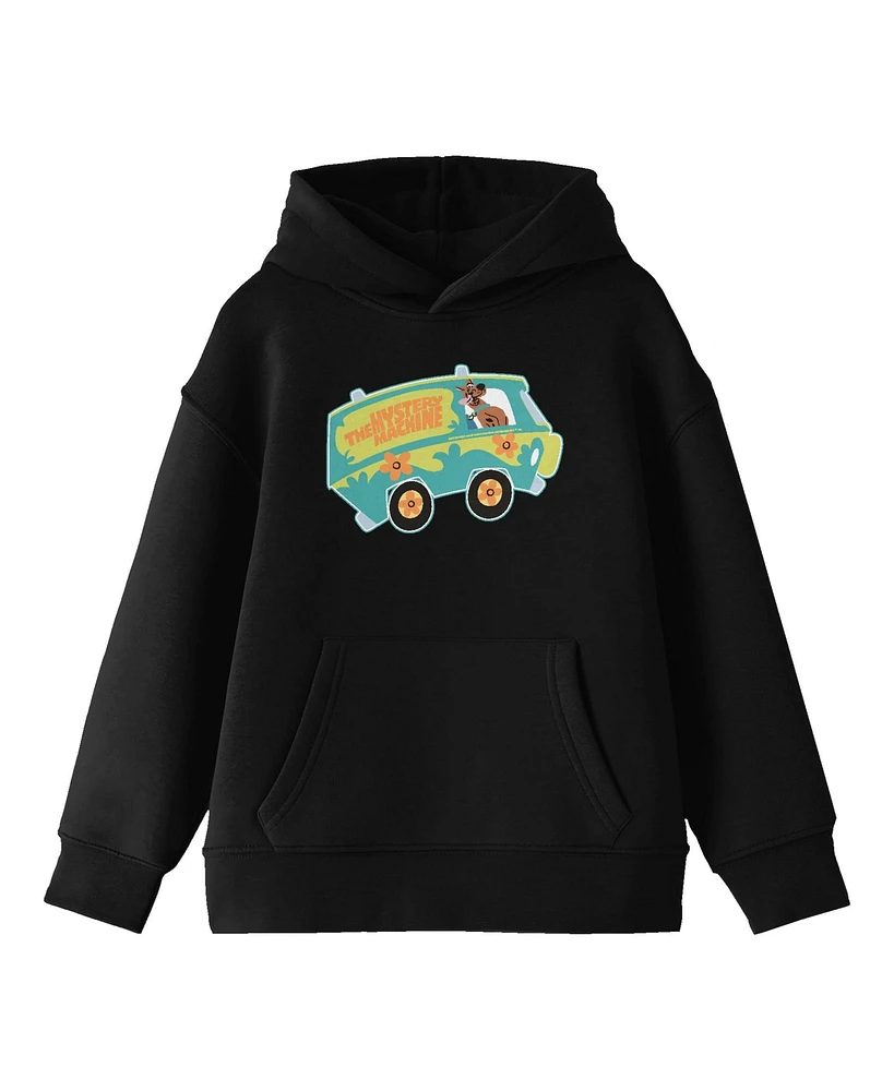 Scooby Doo The Mystery Machine Youth Black Graphic Hoodie-xl