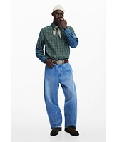 Desigual Men's Combined checkered shirt