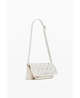 Desigual Women's Medium perforated flap bag