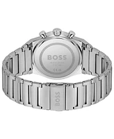 Hugo Boss Men's Candor Quartz Chronograph Silver-Tone Stainless-Steel Watch