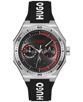 Hugo Boss Men's Grail Sport Quartz Multifunction Silicone Watch