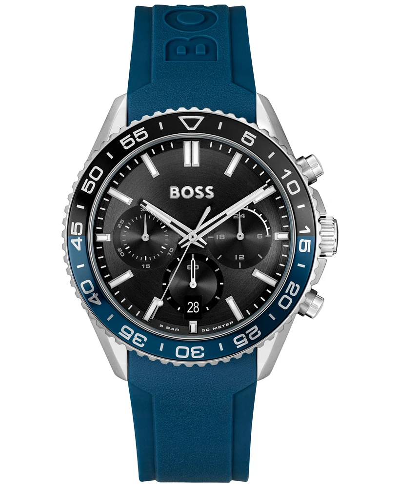 Hugo Boss Men's Runner Quartz Chronograph Silicone Watch