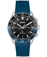 Hugo Boss Men's Runner Quartz Chronograph Silicone Watch