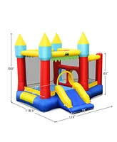 Kid's Inflatable Bouncer with Jumping Area and 480W Blower