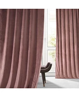 Half Price Drapes Rosehip Signature Plush Velvet Hotel Blackout Curtain