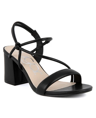 Sugar Women's Neeve 2 Open Toe Strappy Block Heel Dress Sandals