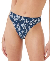 Roxy Juniors' Hibiscus Haven High Leg Bikini Bottoms