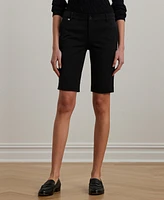 Lauren Ralph Twill Stretch Bermuda Shorts