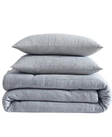 Nautica Nautical Stitch Chambray -Pc. Comforter Set