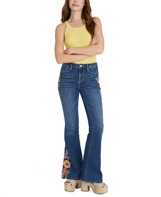 Driftwood Women's Fab Farrah Flare Jeans X Artistic Floral