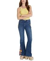 Driftwood Women's Fab Farrah Flare Jeans X Artistic Floral