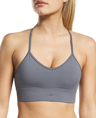 Reebok Women's Id Train Tri-Back Mid-Impact Sports Bra