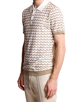 Paisley & Gray Men's Slim Fit Short Sleeve Chevron Polo Shirt
