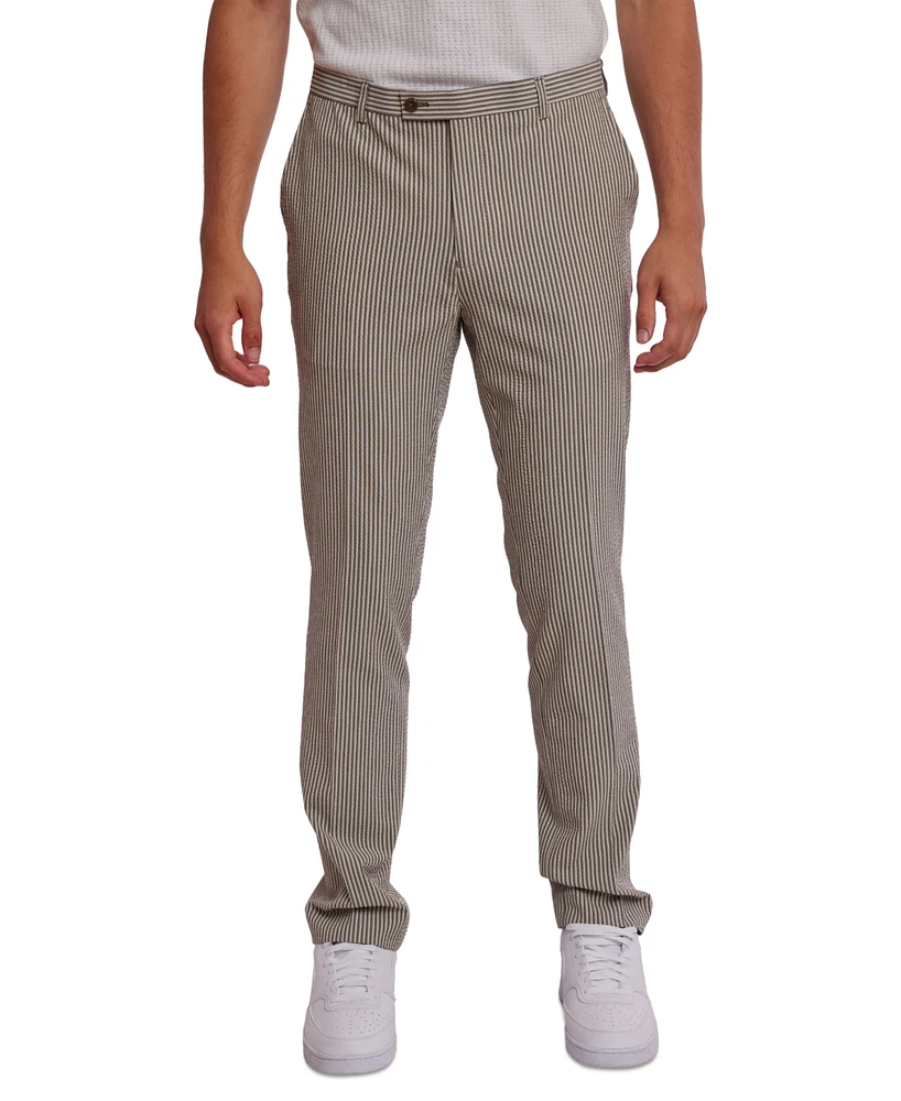 Paisley & Gray Men's Downing Slim Fit Seersucker Pants