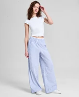 And Now This Women's Boxer Wide-Leg Pants, Exclusively at Macy's