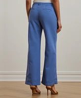 Lauren Ralph Lauren Women's Cotton Twill Wide-Leg Pants