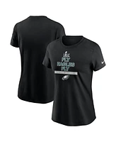 Nike Women's Black Philadelphia Eagles Super Bowl Lix Champions Local T-Shirt