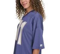 Starter Women's Jersey Number Graphic V-Neck Short-Sleeve Top