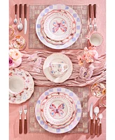 Mackenzie-Childs Lilac Check Round Platter