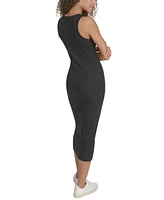 Starter Women's Cotton-Blend Ribbed-Knit Tank Dress