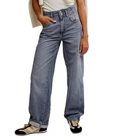 Free People Women's Aster Seamed Straight-Leg Jeans