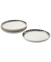 MacKenzie-Childs Courtly Check Everyday Small Plates, Set of 4