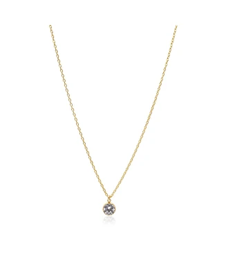 Non-Tarnishing 14k Gold Filled Chain with 6mm Cubic Zirconia Necklace