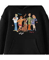 Scooby Doo Mystery Gang Doodle Youth Black Graphic Hoodie