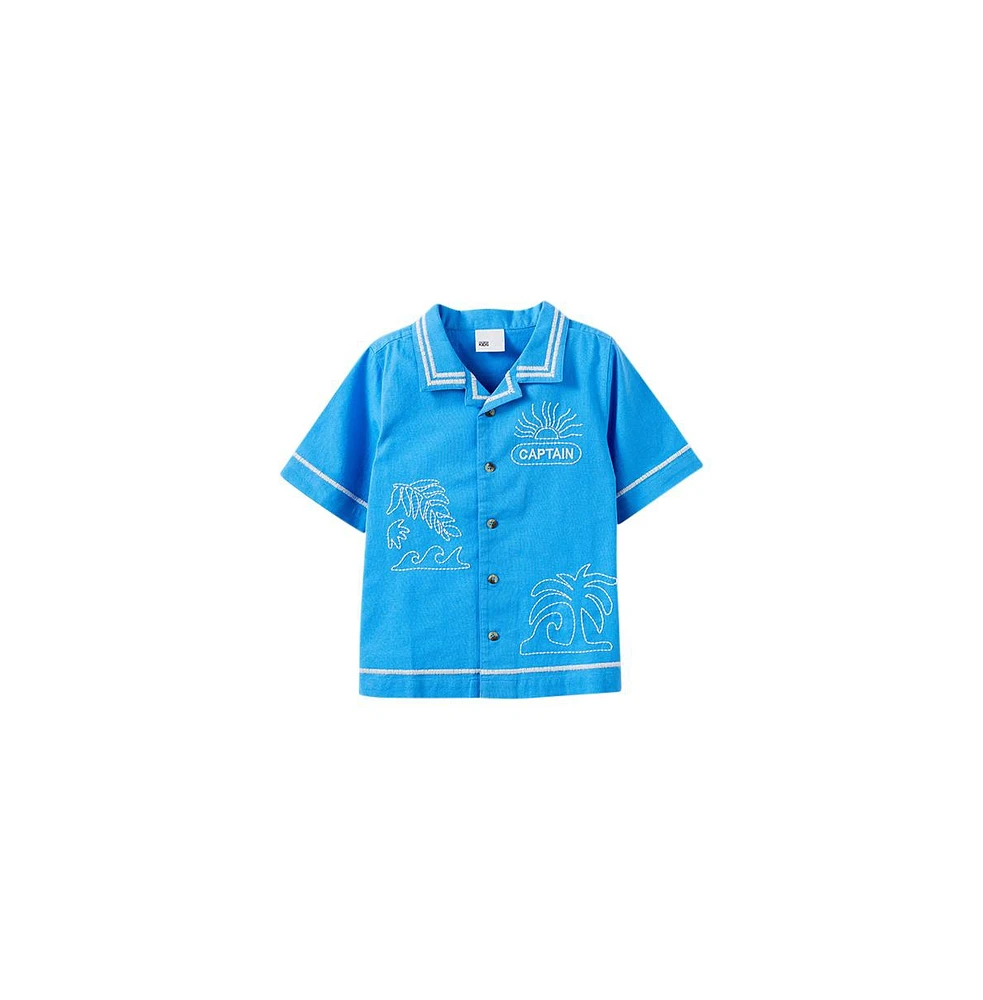 Cotton On Boys Cabana Short Sleeve Shirt