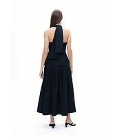 Nocturne Women's Halter Neck Maxi Dress