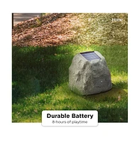 Rechargeable Bluetooth Outdoor Solar Rock Speakers with Tws Linking