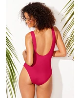 Swimsuits for All Plus Essential Scoop Back One Piece