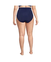 Lands' End Women's Plus Slender Suit Ultra High Waisted Bikini Bottoms